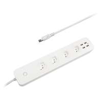 Swiss Extension Socket CH Standard 4 outlet 4 USB Ports Works with Amazon Alexa Google Home iFTTT Smart WiFi Power Strip