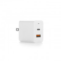 Dual USB Port 18W Type C Fast Wall Charger PD18W and QC3.0 Mobile Phone Battery Power Adapter