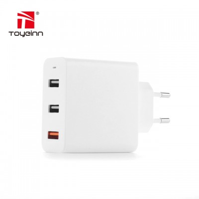 Hot Sale Quality Stable 3 Port Usb Quick Charger 3.0 ( 1QC 18W + 2USB 17W)