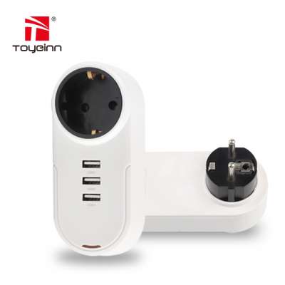 180 Degree Rotatable Power Strip With USB