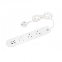 TUV Approved UK Standard Alexa Google Home Electrical 3 Extension Socket 4 Outlet USB WiFi Smart Power Strip UK